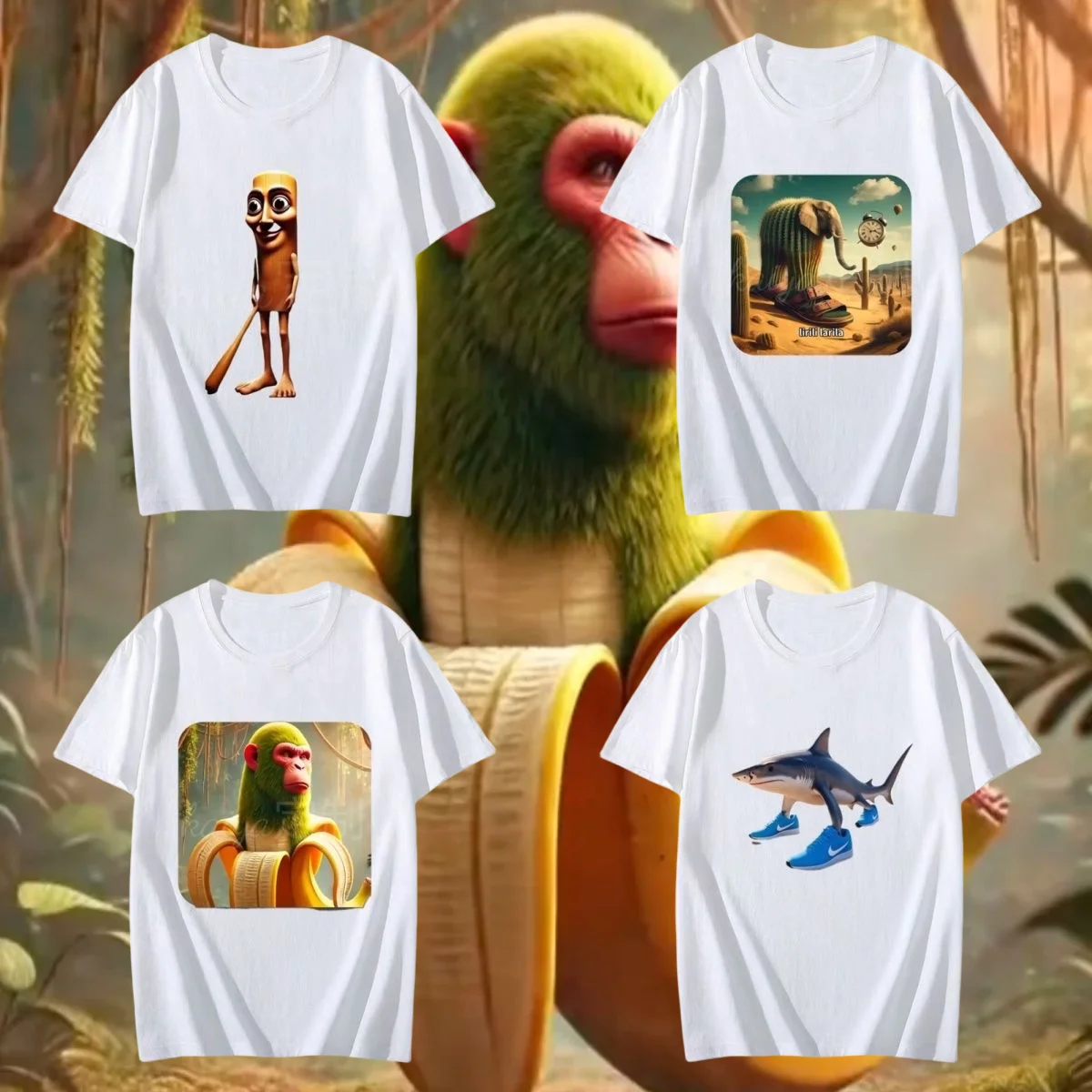 

Bombardiro Crocodilo Crocodile Plane Bomber Funny Meme T-shirt Men Women Summer Casual Cotton Comfort Short Sleeve T Shirts Tops