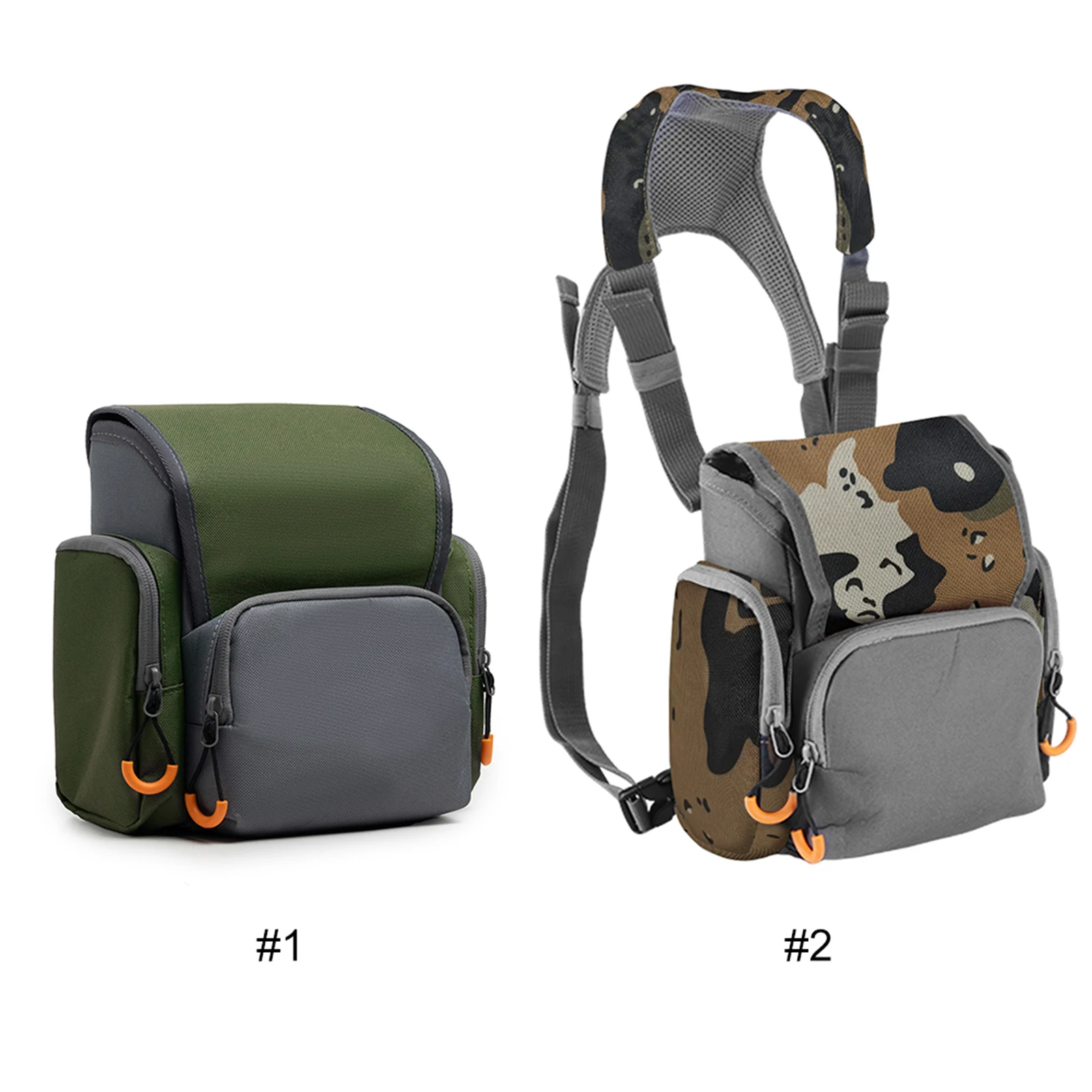 

Нагрудный чехол-сумка для бинокля с отделением для дальномера, регулируемый, большой вместимости, для охоты и туризма