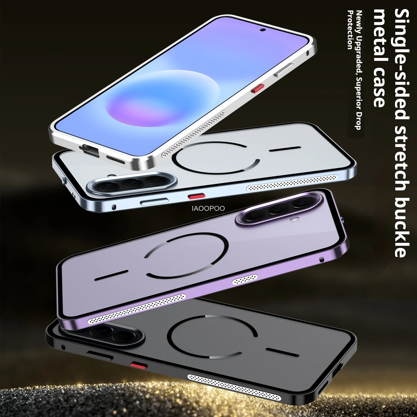 Für Samsung Galaxy A57 A37 S23 S24 S24+ S25 S25+ S26 S26+ Ultra Handyhülle Metallrahmen für MagSafe Schnalle Aluminiumlegierung Hülle – Detail 17
