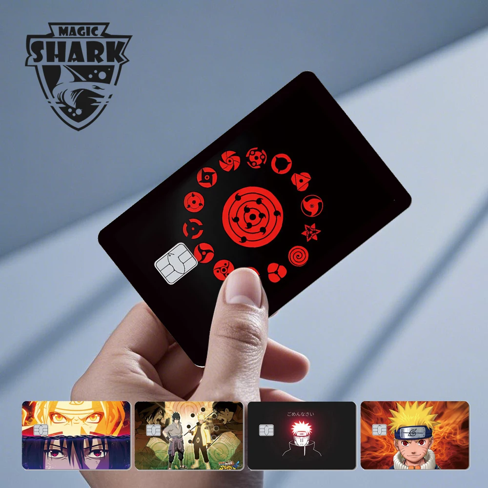 Hot Sale Magic Shark Sharingan Auspicious Clouds Film Skin Cover Sticker for Debit Credit Metro Card