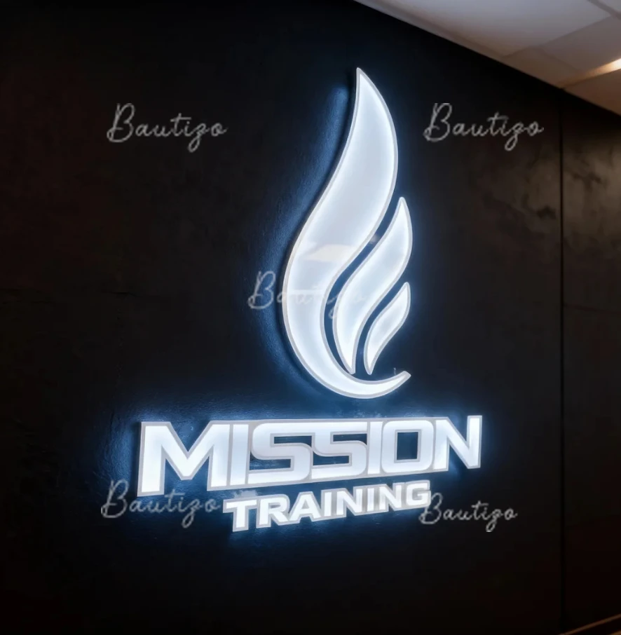 Papan Nama Bisnis 3D Custom Backlit untuk Kotak Lampu LED, Logam, Iklan, Logo Kantor, Neon, Rumah, Bar, Toko Pangkas Rambut, Lampu Gantung, Gadget