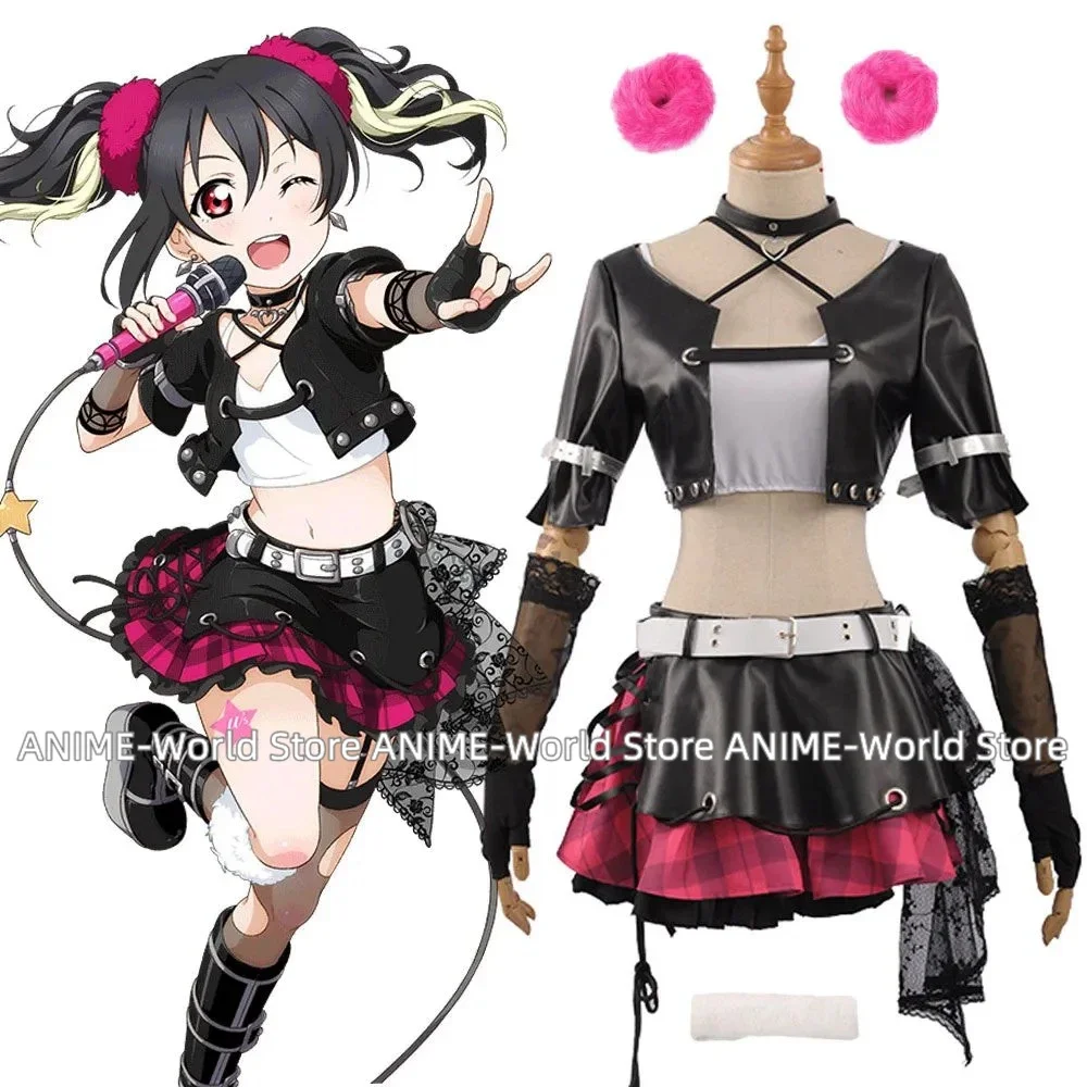 Love Live ! Lovelive! Transformed Rock Ver. Nico Yazawa Cosplay Costume Custom size