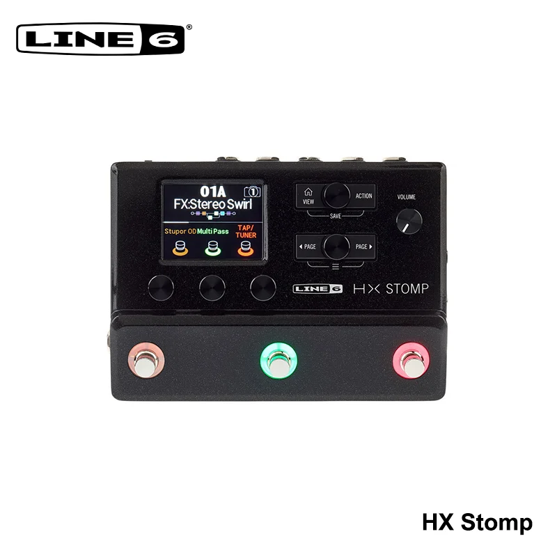 Line 6 HX Stomp Portable Mini Multi-Effects Processor Professional Guitar Bass Amp Pedal Guitar Accessories