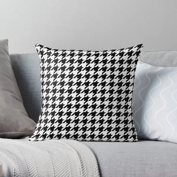 Dogtooth Houndstooth  Printing Throw Pillow Cover Bedroom Hotel Decorative Sofa Home Decor Bed Pillows not include One Side