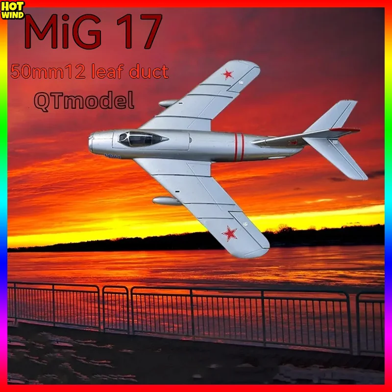 Qingtian Model Remote-controlled Aircraft Fixed Wing Aircraft Model Mig 17 50 Culvert Fighter Rc Plane Toy Gift Outdoor