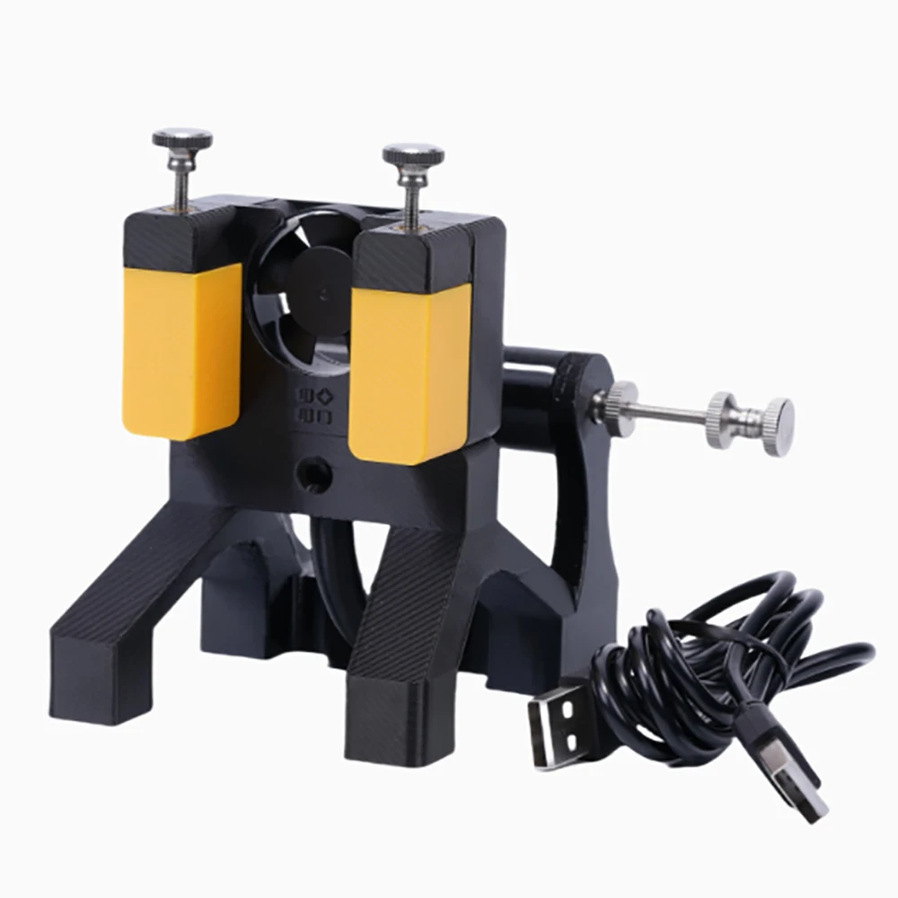 Solder Welding Fixture Station - PCB Circuit Board Holder with Smoke Absorber Fan, Wire Clamp, Solder Roll Stand & Iron Rest