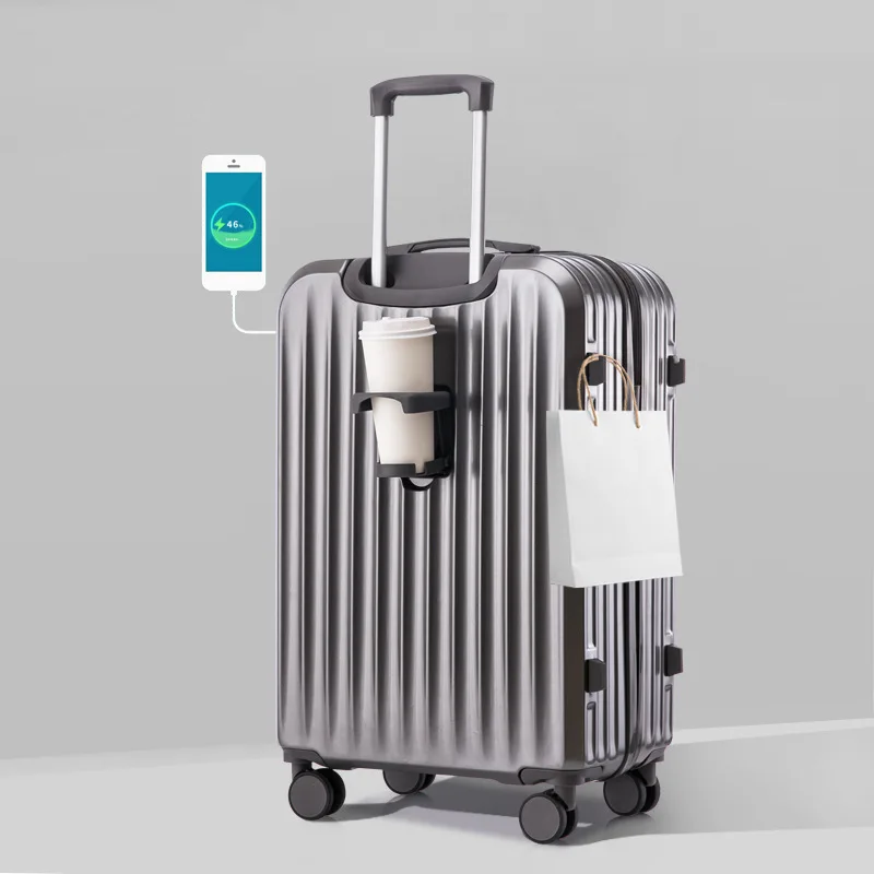 new-multi-functional-22-inch-password-box-quiet-universal-wheel-high-aesthetic-value-luggage-bag-urban-simple-style-abs-pc-ma
