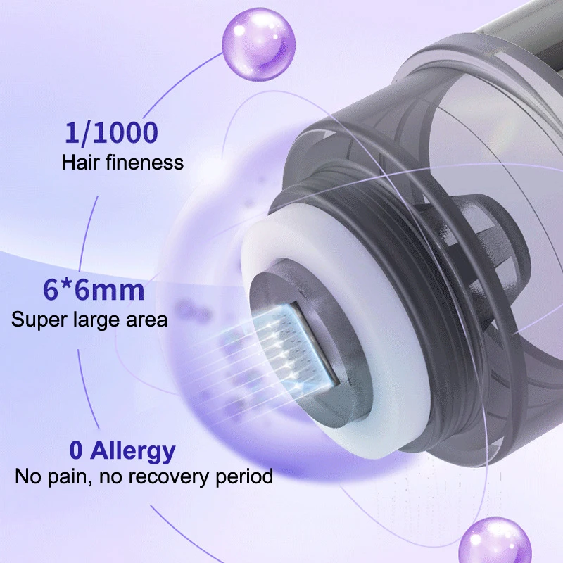 Microneedle Serum Applicator Round Nano 6D Silicone Stamp 0.05mm Serum Applicator  Introducer Beauty Skin Care Tool
