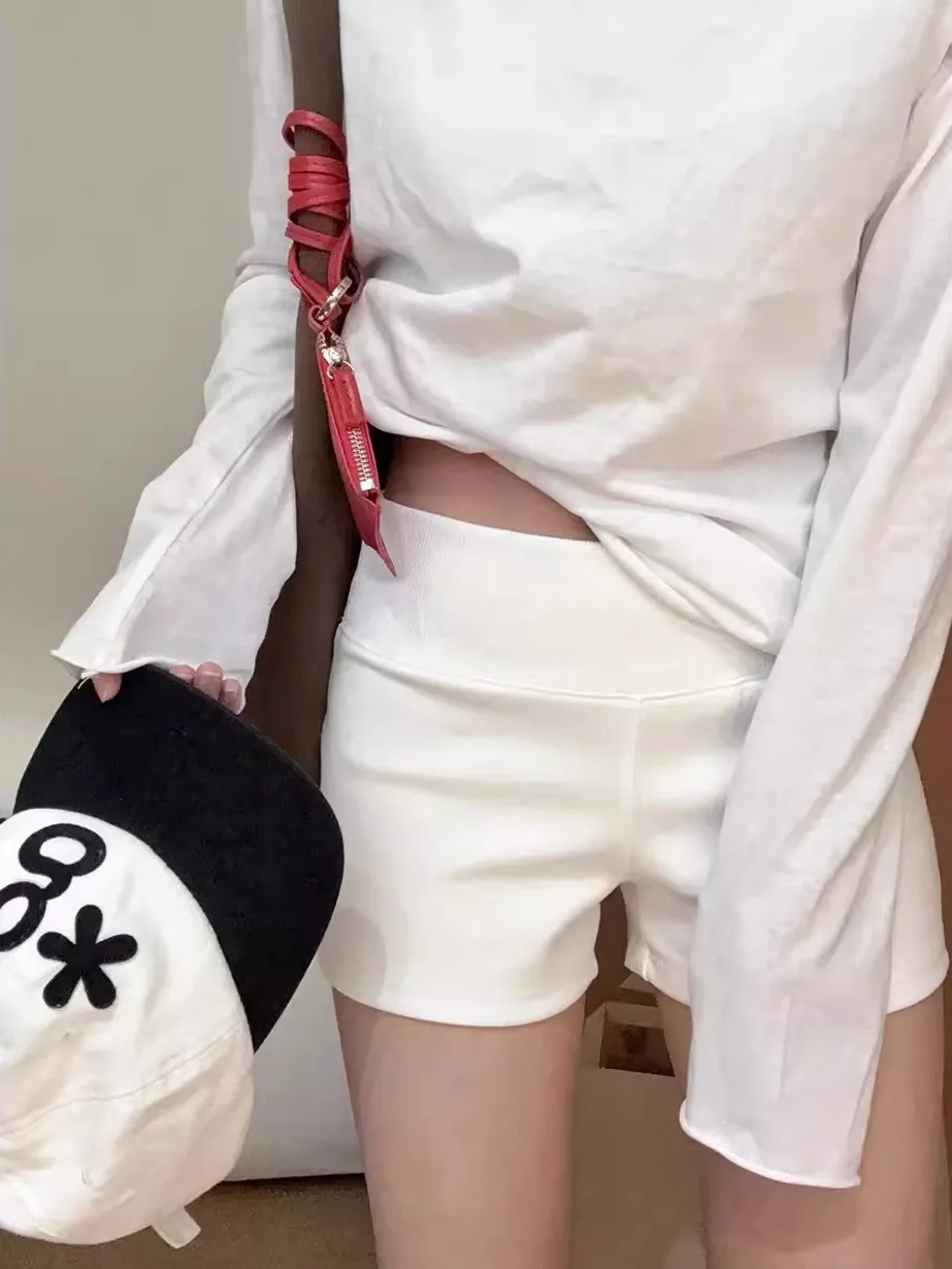 

Женские защитные шорты с высокой талией, прямые, тонкие, не просвечивающие, не скатывающиеся, с эффектом подтяжки ягодиц