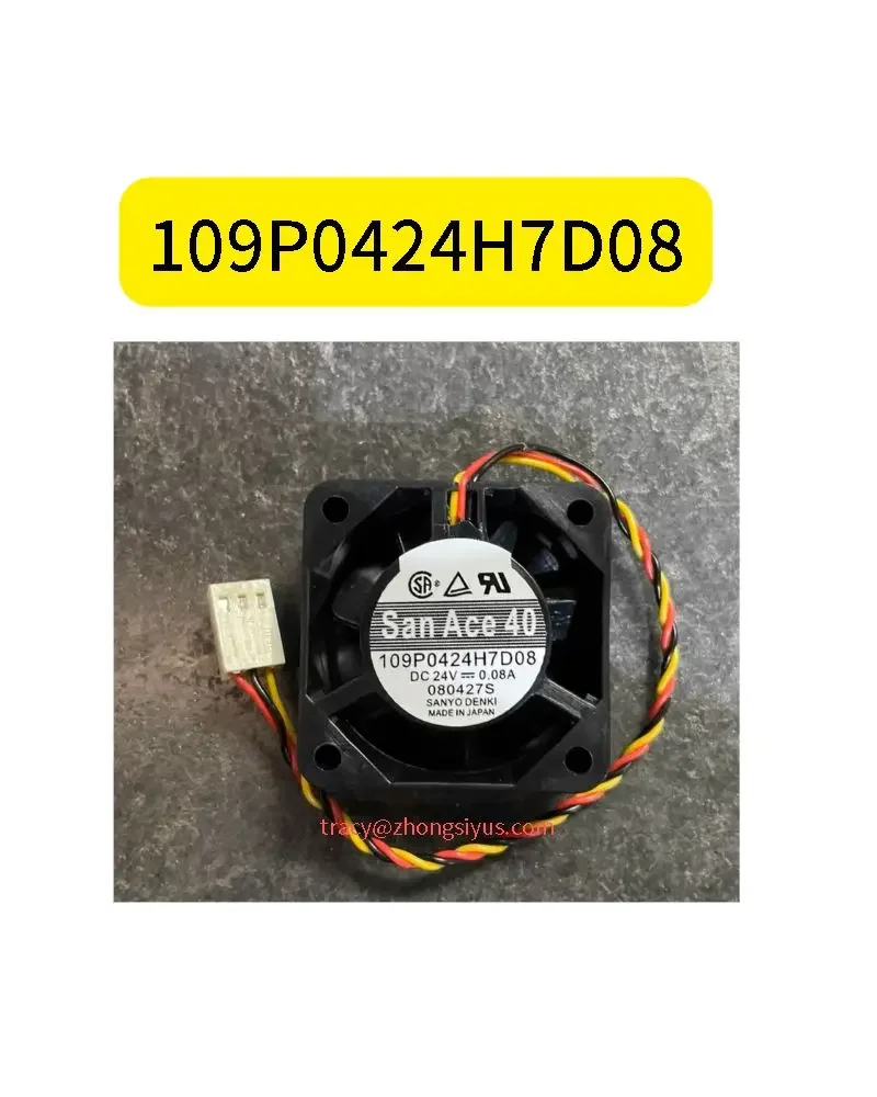 brand new 109P0424H7D08 SANYO 24V 0.08A 40*40*15MM axial fan