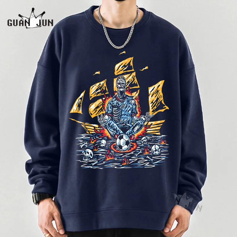 

Retro Sweatshirts for Men Women Oversized Hooded Cotton Long Sleeve Basketball Graphic Hoodies Mens Clothes Gothic Streetwear