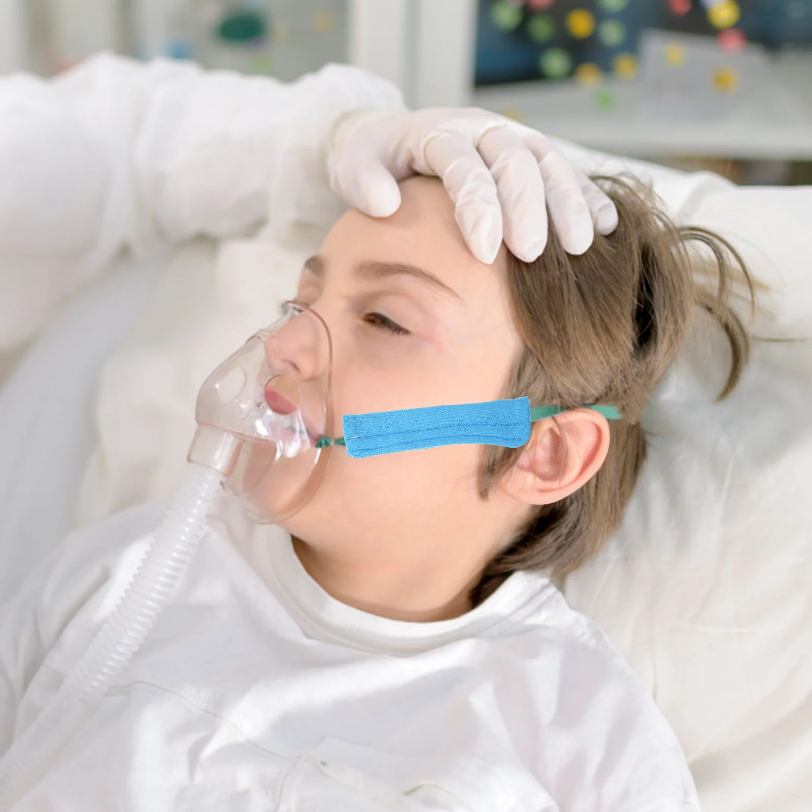 1 Par de Protectores de Orejas para Tubos de Oxígeno, Almohadillas Nasales para Oxígeno, Previenen el Dolor, Alivian las Molestias, Cómodos y Protectores para los Oídos