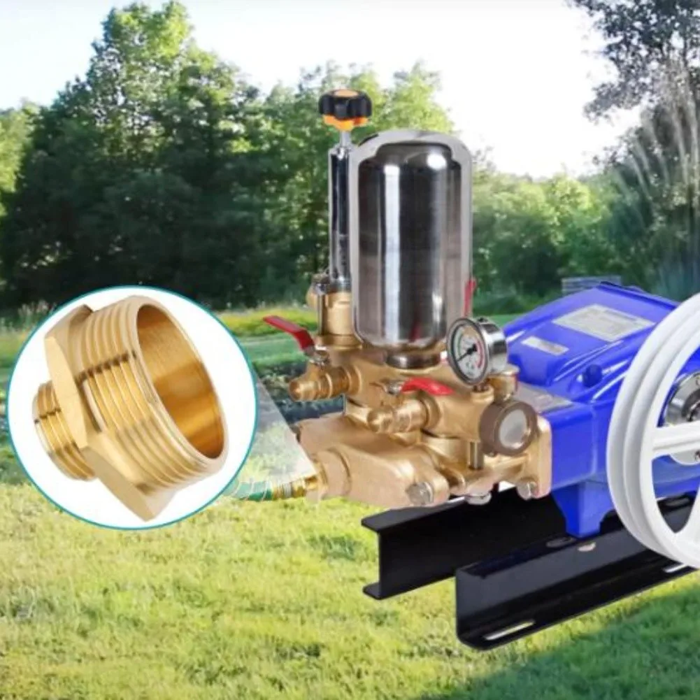 2025 محول خرطوم نحاسي عالي التحمل 3/4 "GHT إلى 1-1/2" NPT ذكر مقرنة توصيل سريعة لمشاريع سقي المنزل والحديقة