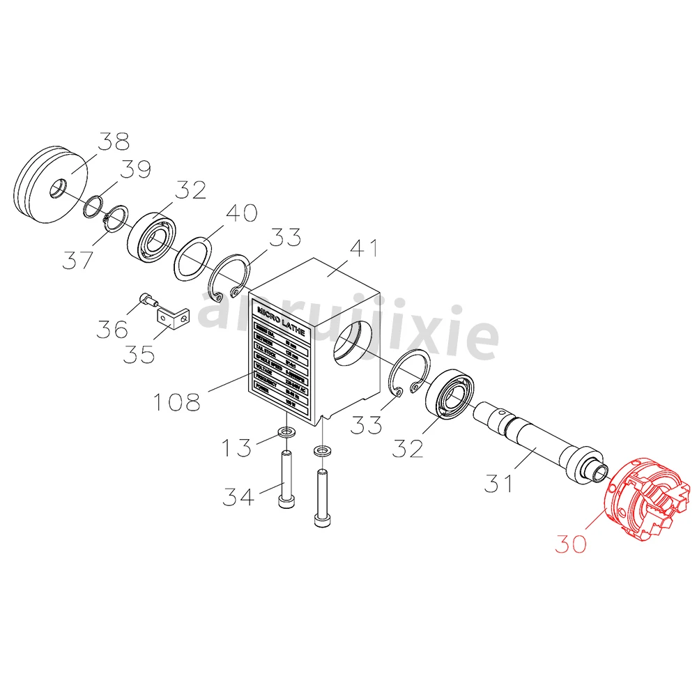 50mm/65mm M14x1 Manual 3Jaw Chuck for SIEG C0-032 JET JMD-3 Grizzly G0745 SOGI M1-100 Compact 3 Mini Lathe Spares