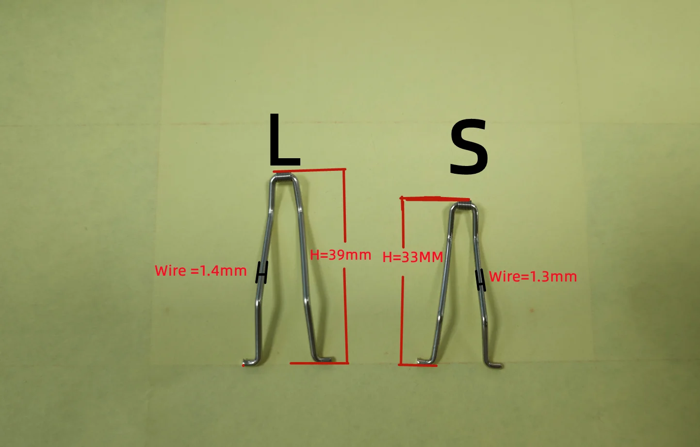 4PCS Chickbeak Clipper Spring Nail Clipper 40mm Length Spare Steel Torsion Spring
