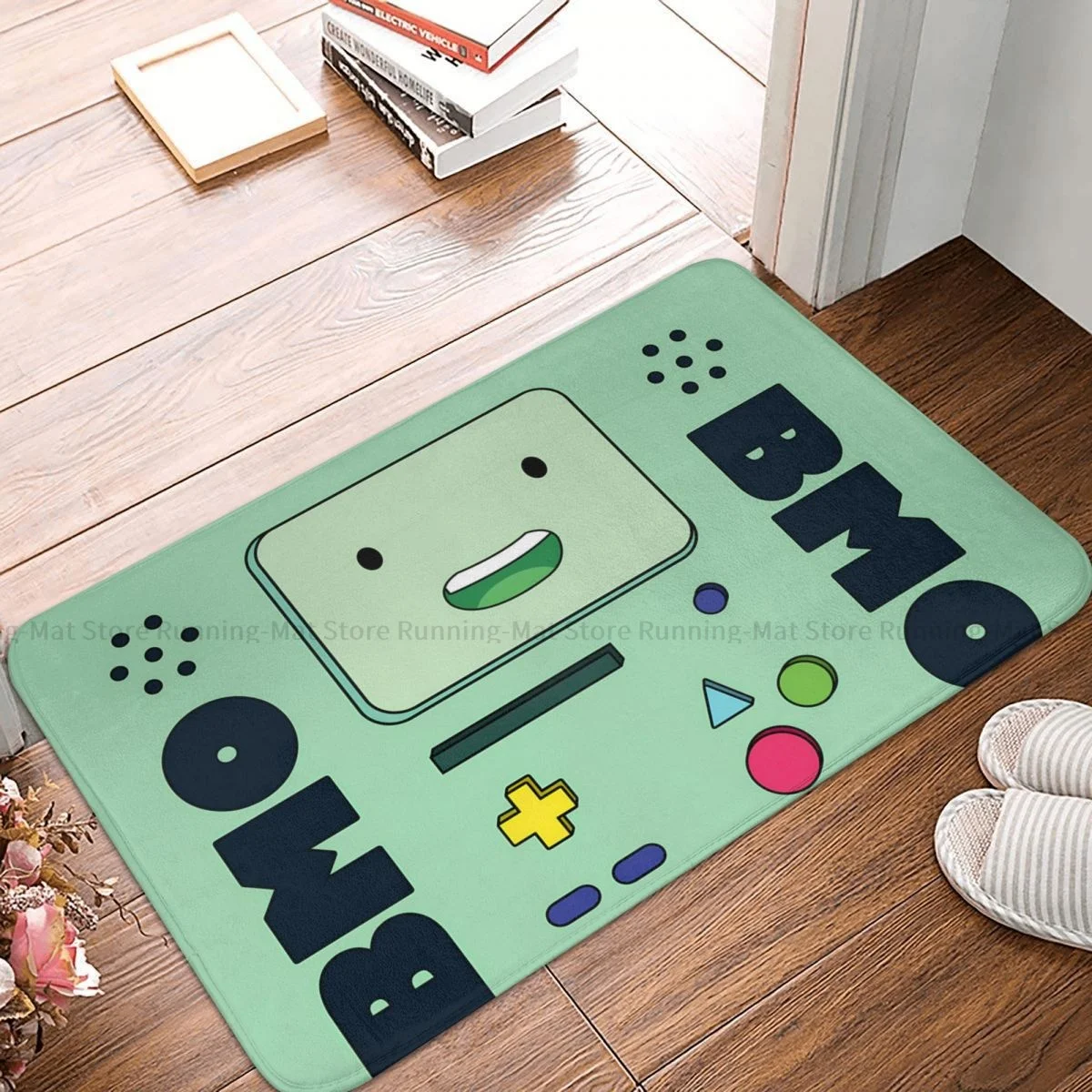 Adventure Time Animation Cartoon Bath Mat Bmo Doormat Kitchen Carpet Entrance Door Rug Home Decor