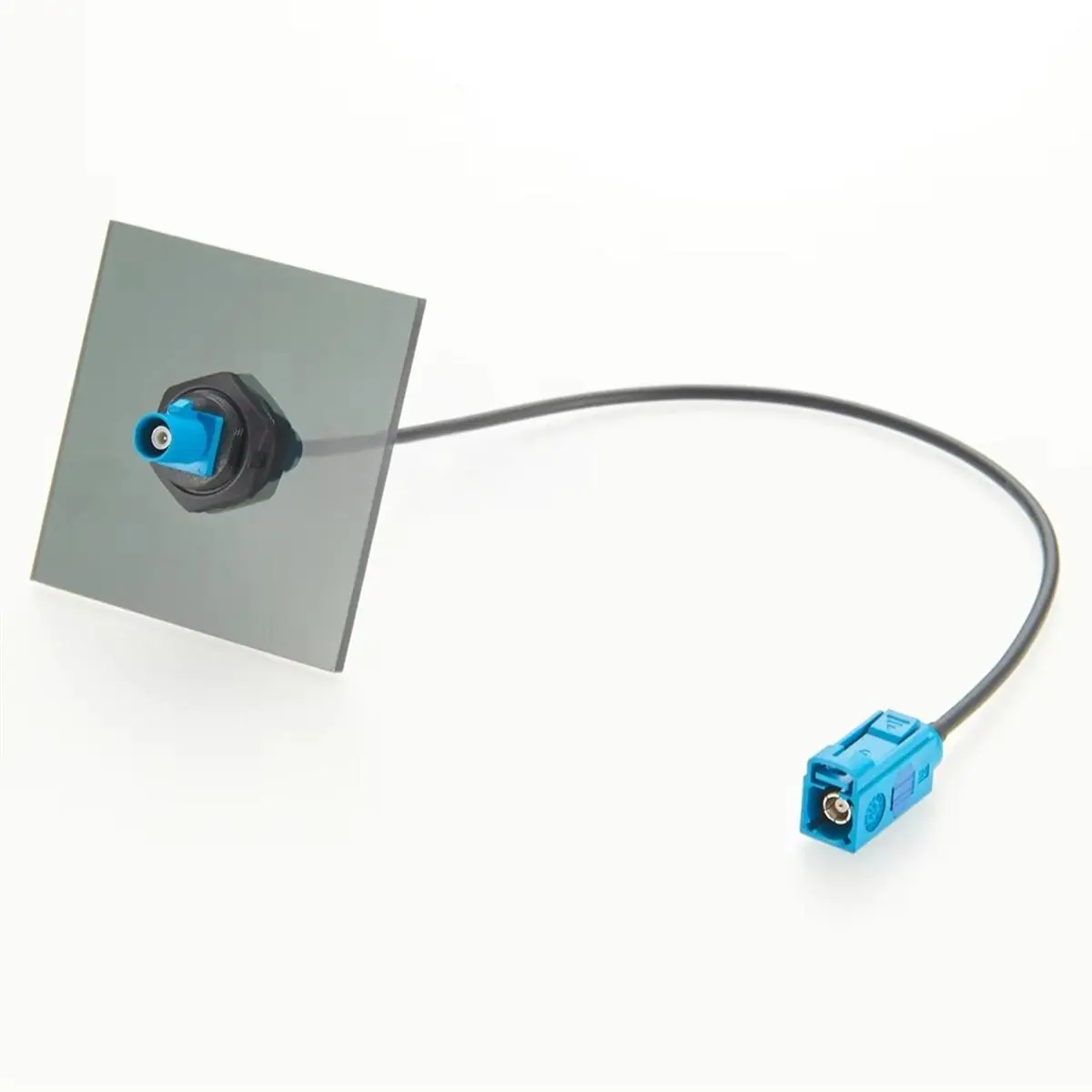 Panel Mount Extension Cable, Z-Code Male to Female Wire for Vehicle Communication and Signal, RG174 Cable