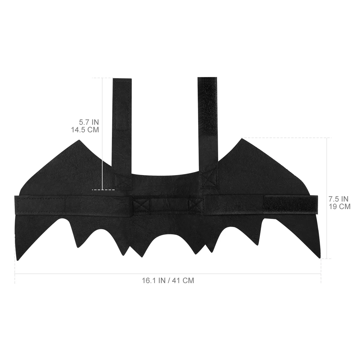 

1Pcs Pet Halloween Wing Black Felt Bat Shape Lightweight Durable Cat Costume Accessories Pet Halloween Costume