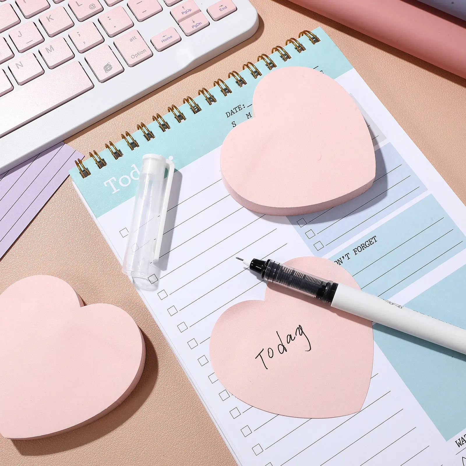 

Блокноты-сердечки для заметок, портативные, для книг и документов, простой дизайн, для школы и офиса, для скрапбукинга