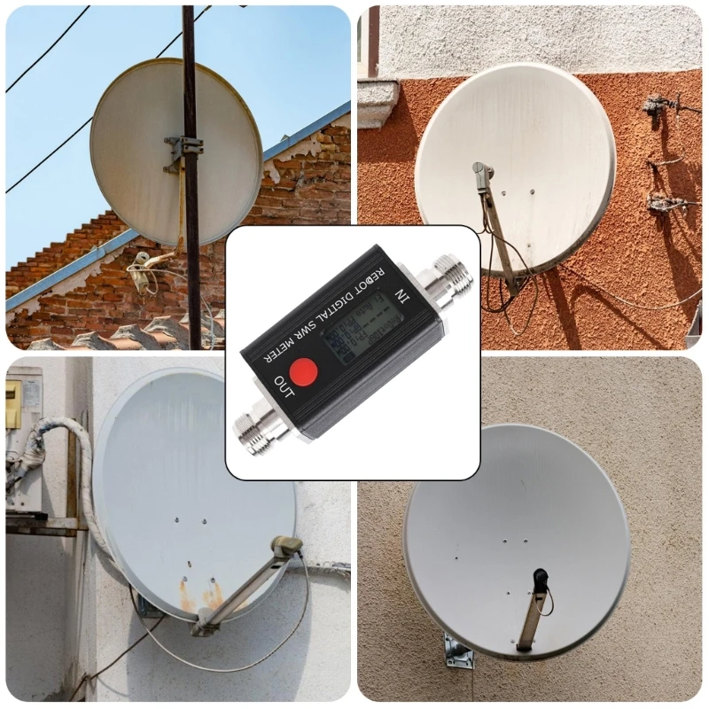 شاشة LCD SWR متر لتحسين هوائيات الراديو الهواة وتشخيصات ثنائي الفينيل متعدد الكلور