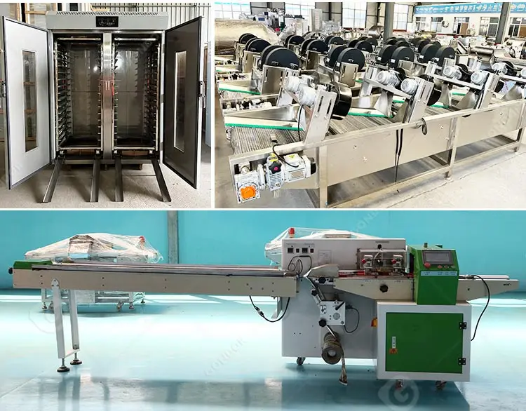 Máquina Industrial Automática para Hacer Lokmas y Donas, Línea de Producción de Donas con Mermelada y Levadura