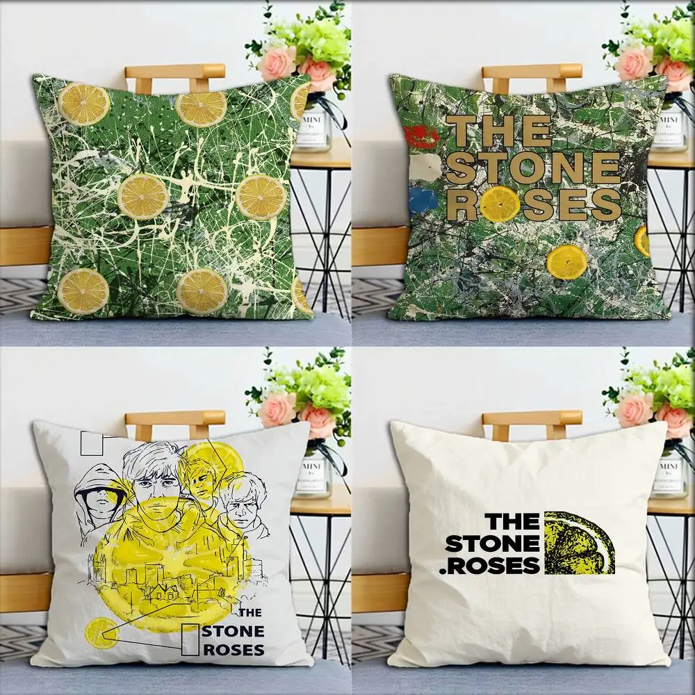 

Rock Band S-Stone R-Roses World Various Sizes Square Pillow Case For Car Home Bedchamber Decor