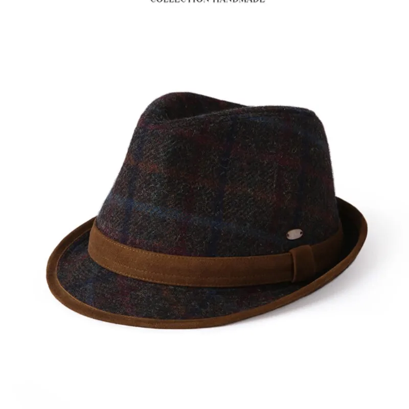 

New elegant fashion high luxury old money style pattern top hat man