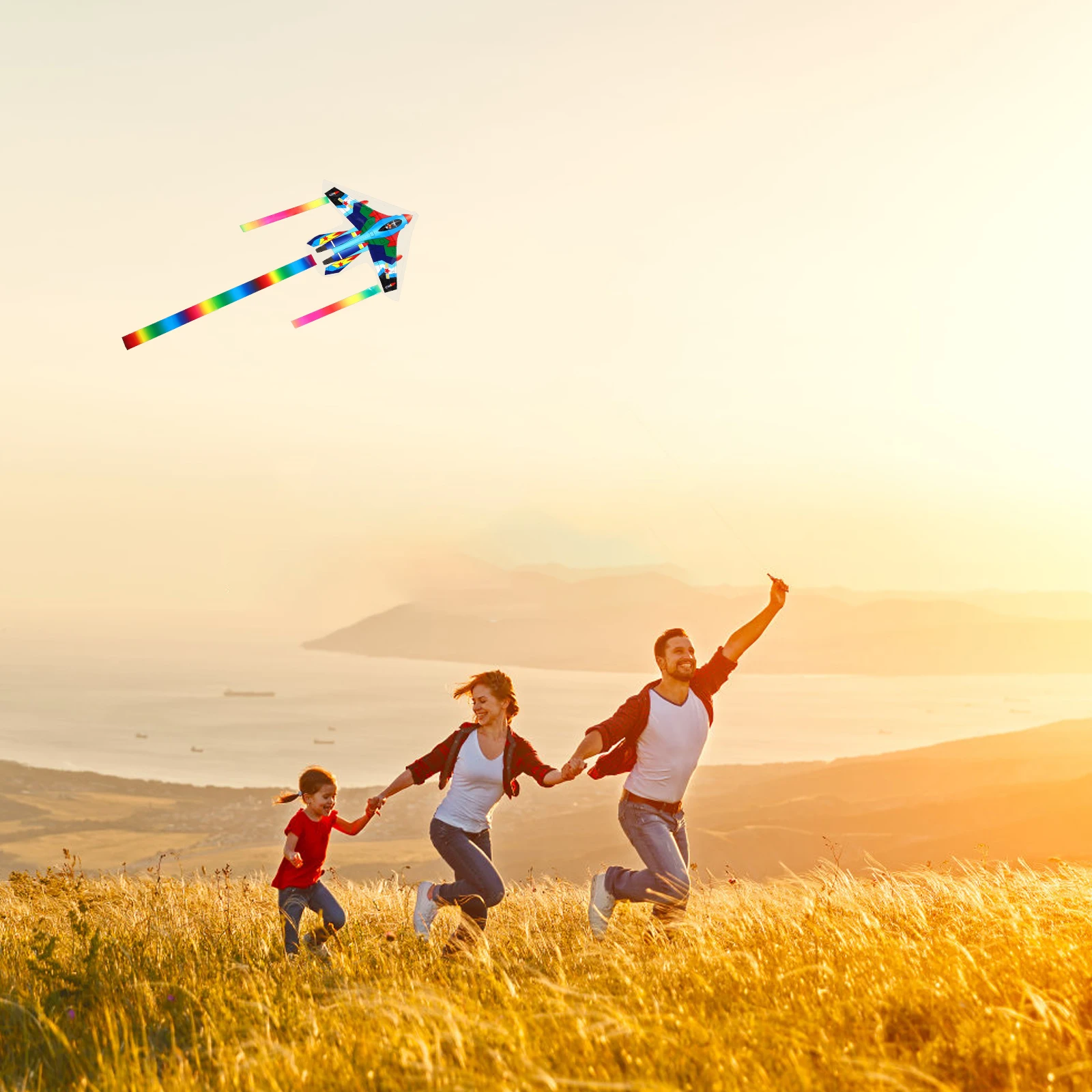 

20 Pcs Plastic Sheet Kite Flexible Outdoor Mini Kites for Kids Portable Dynamic Fishing Rod Children Easy to Fly