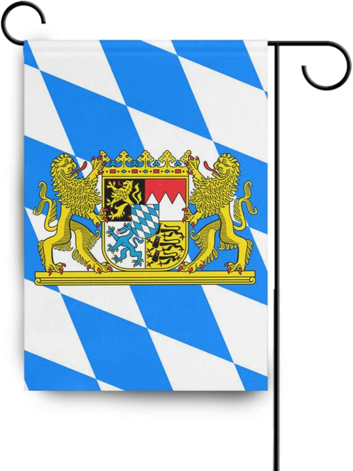 Bavarian Flag Garden Flag 12x18 Inch Oktoberfest flags vertical Outdoor-Double Garden Yard Flags Welcome Flags Decorations NKK