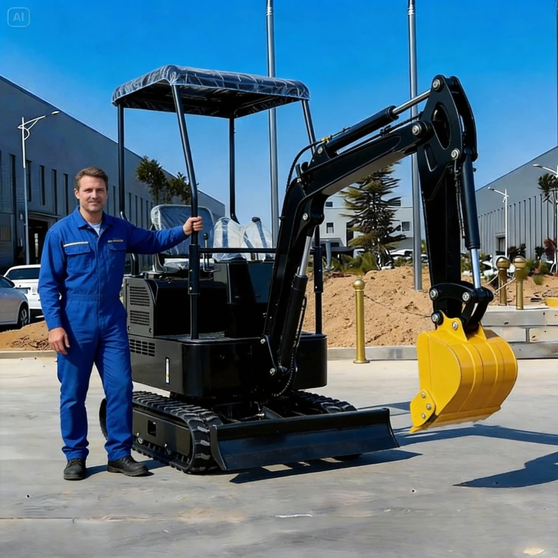 

Customized Kubota 1.0/1.5/1.8Ton Excavator Mini Diesel Hydraulic Digger Europe Godet Construction