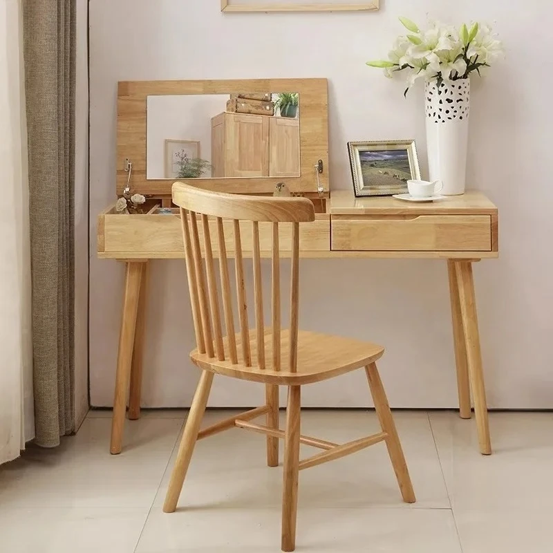 Hxl computer desk solid wood flip top dressing table with drawer writing desk