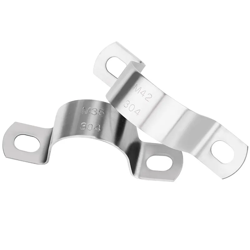 304 Stainless Steel Thickened Saddle Shape Clamp Throat Hoop Water Pipe Buckle Clamp