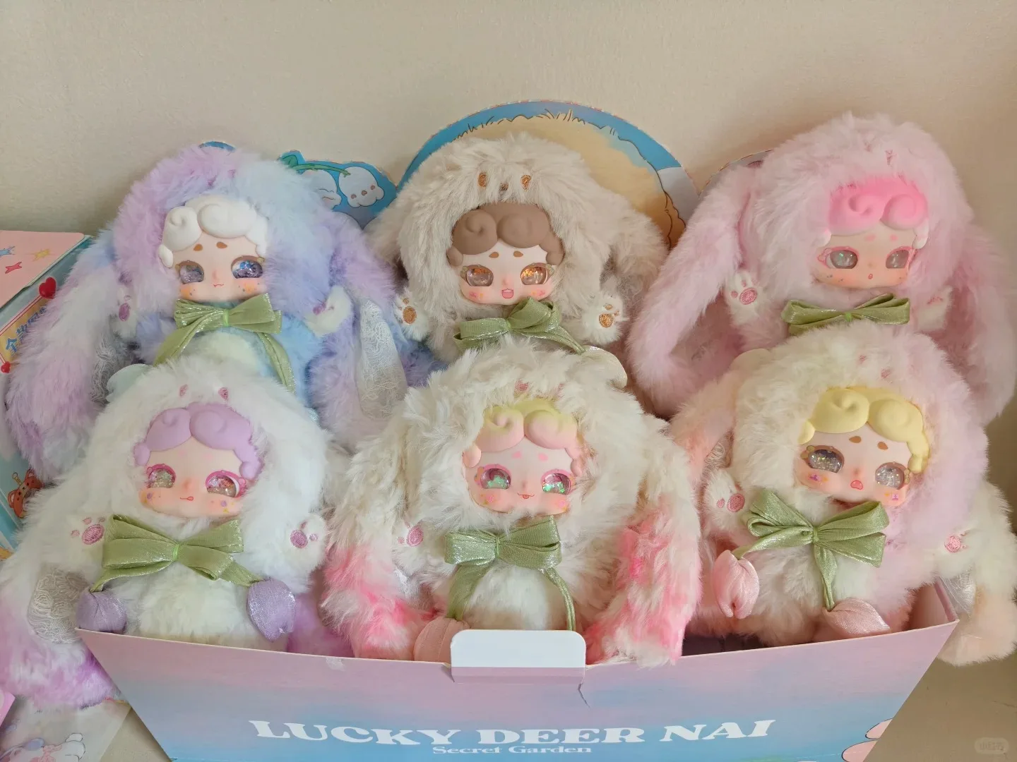 

В наличии оригинальная слепая коробка Lucky Deer Nai Good Night Rabbit V2 The Secret Garden Series слепая коробка плюшевая кукла игрушки подарок на день рождения