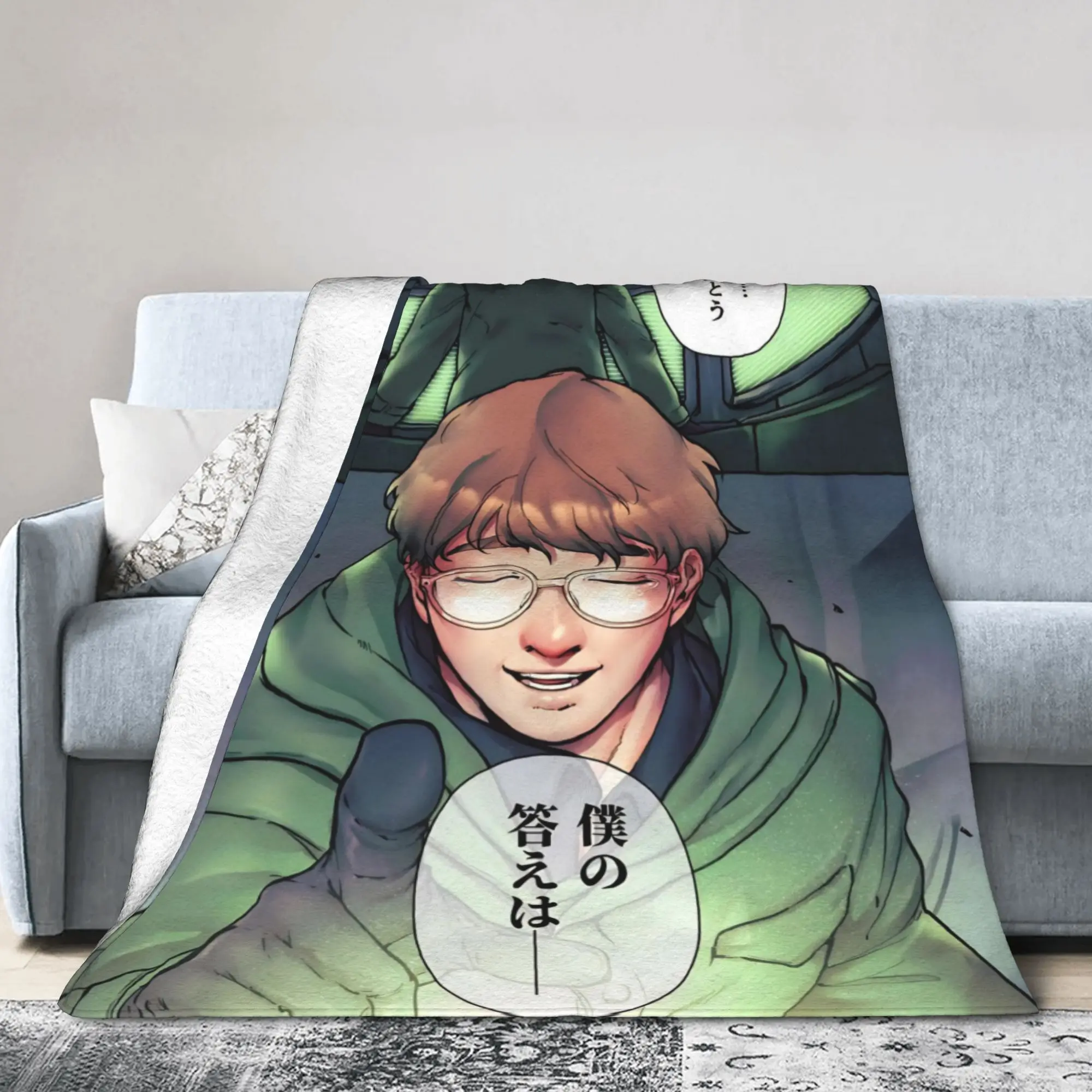 Paul Dano Riddler Knitted Blankets Bat Man  Wool Throw Blanket Bedroom Sofa Portable Ultra-Soft Warm Bedsprea