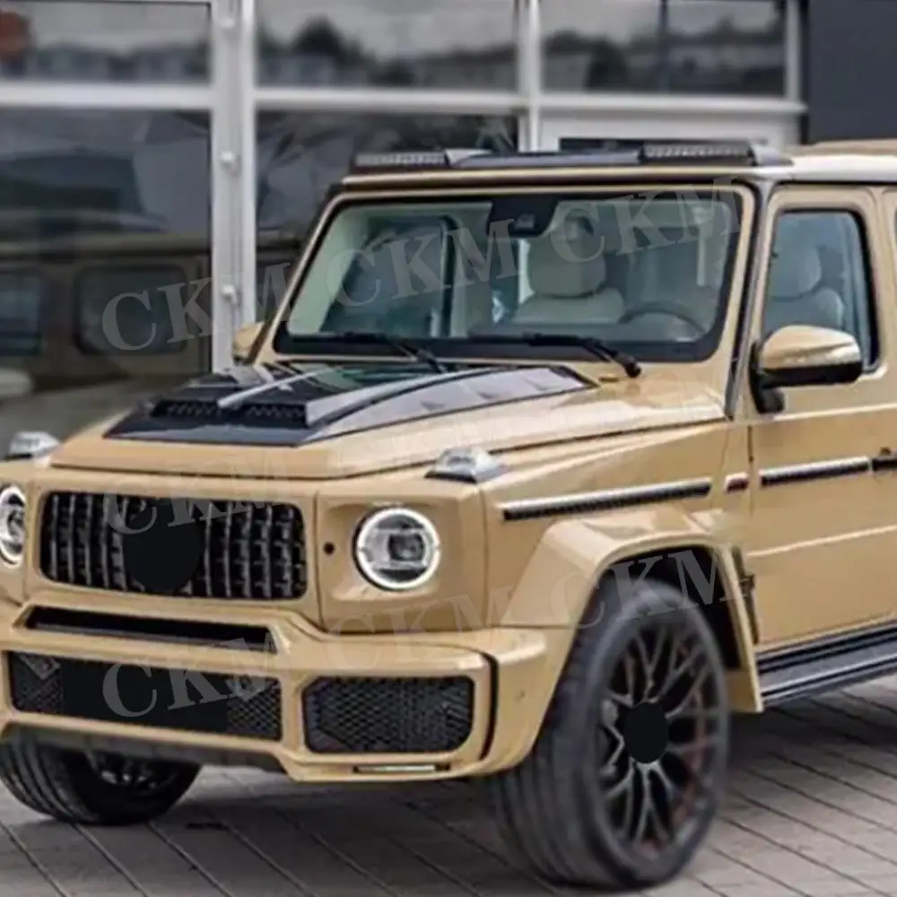 

Спойлер на переднюю крышу автомобиля из углеродного волокна со светодиодной подсветкой для Benz G Class W464 G350 G400 G500 G63 G65 2019-2022 FRP
