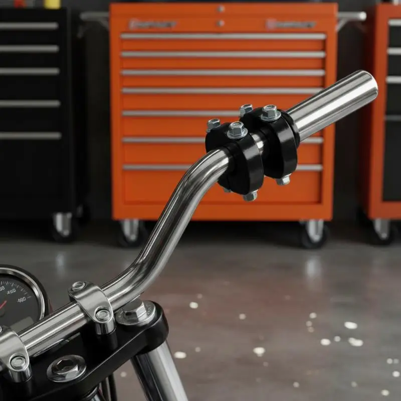 22MM Handlebar Clamp Adapter for Motorcycle Secure Fit Direction Fixing Clip for City and Long Distance Riding
