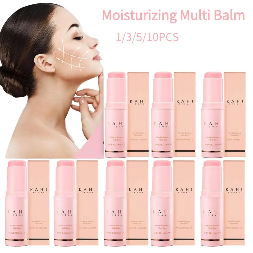 1/3/5/10pcs Korean Moisturizing Balm Bounce Collagen Multi Balm Stick Elastic Multi-Effect Universal Cream Dull Hydrating Stick