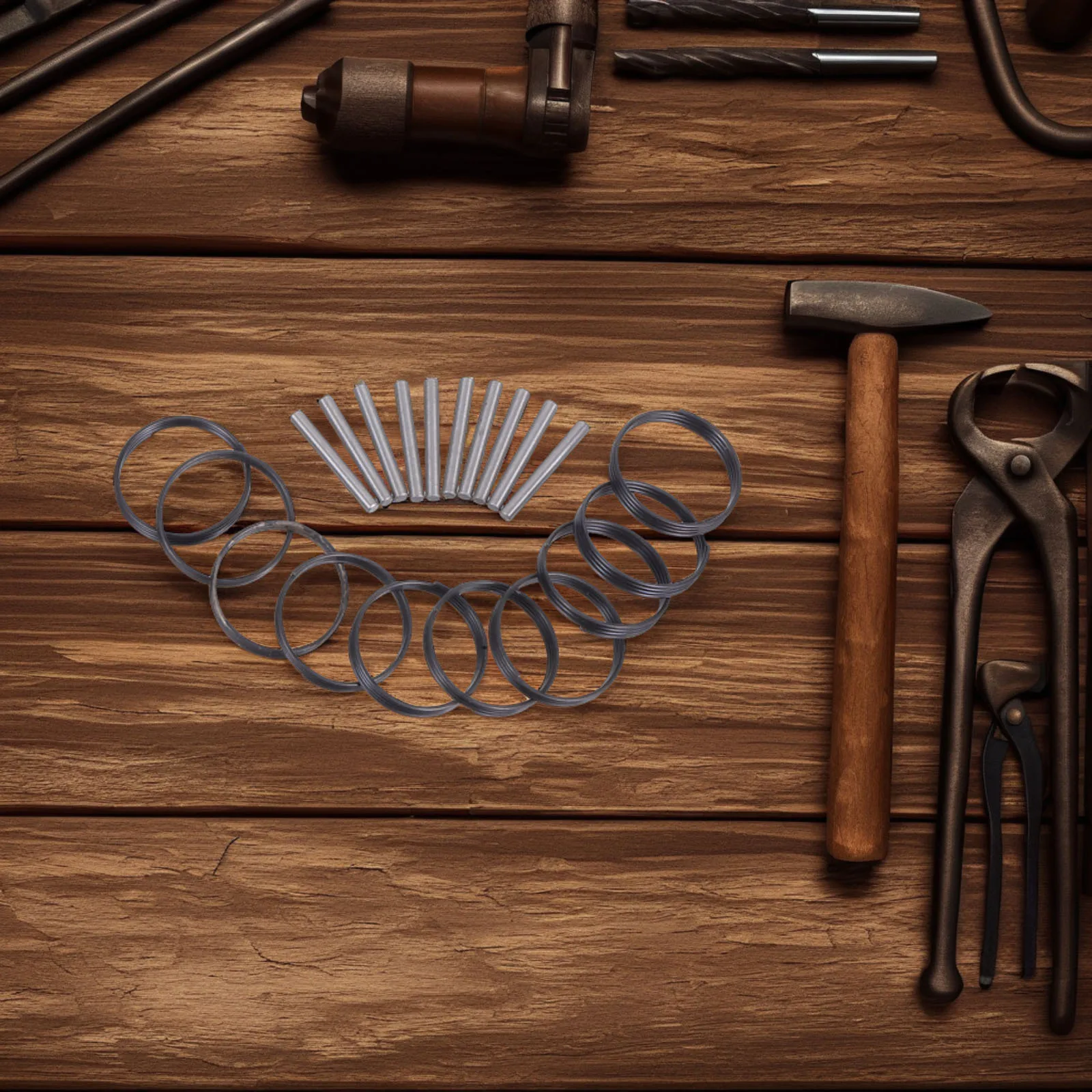 

10 комплектов для ремонта электрического гаечного ключа, стопорные кольца с уплотнительными кольцами, набор для обслуживания стальных штифтов для замены ударного пневматического ключа