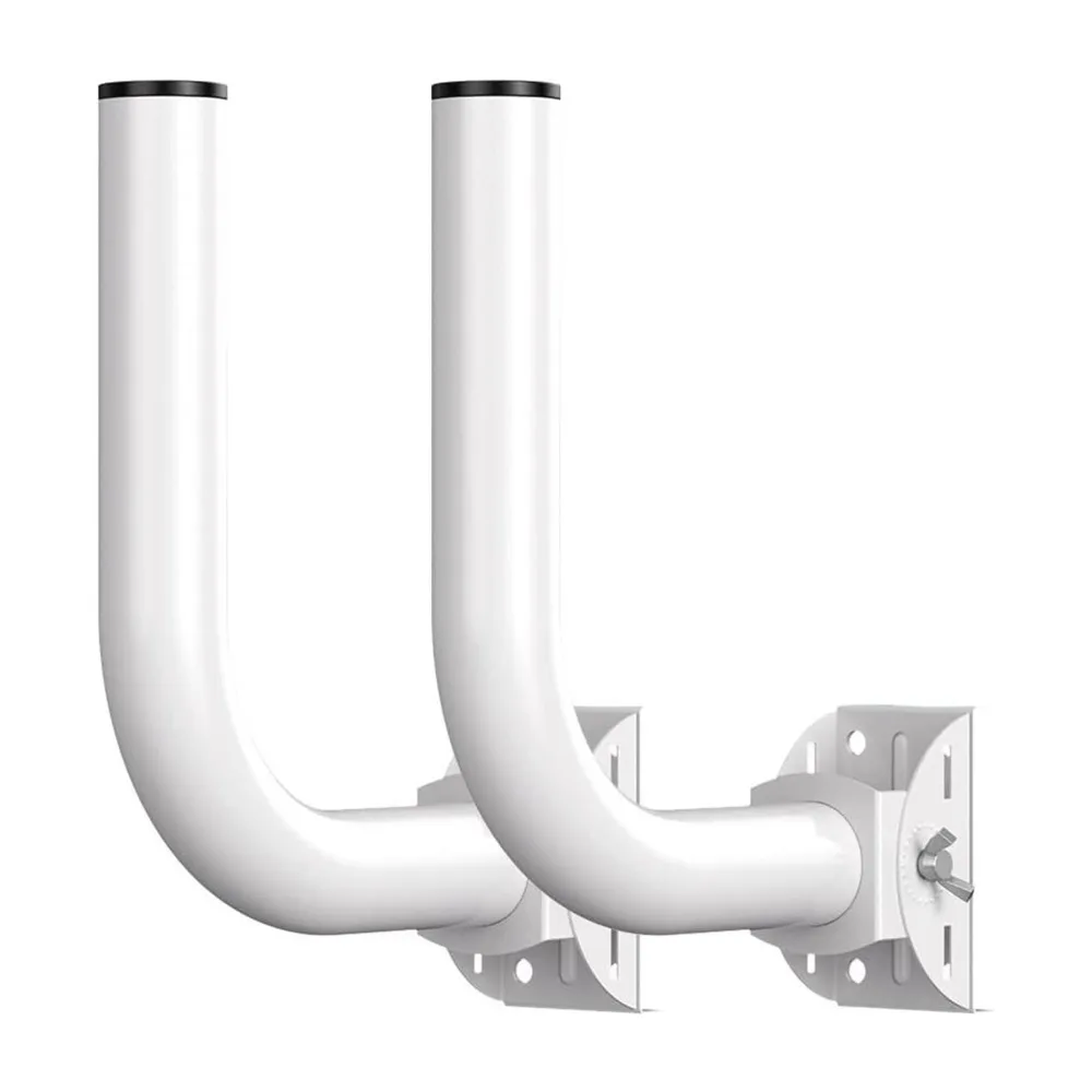 2pcs Sturdy Wall-Mounted Bridge Bracket Pole Mount Durable J Pole Mounts Universal Bracket Mount Client Bridge