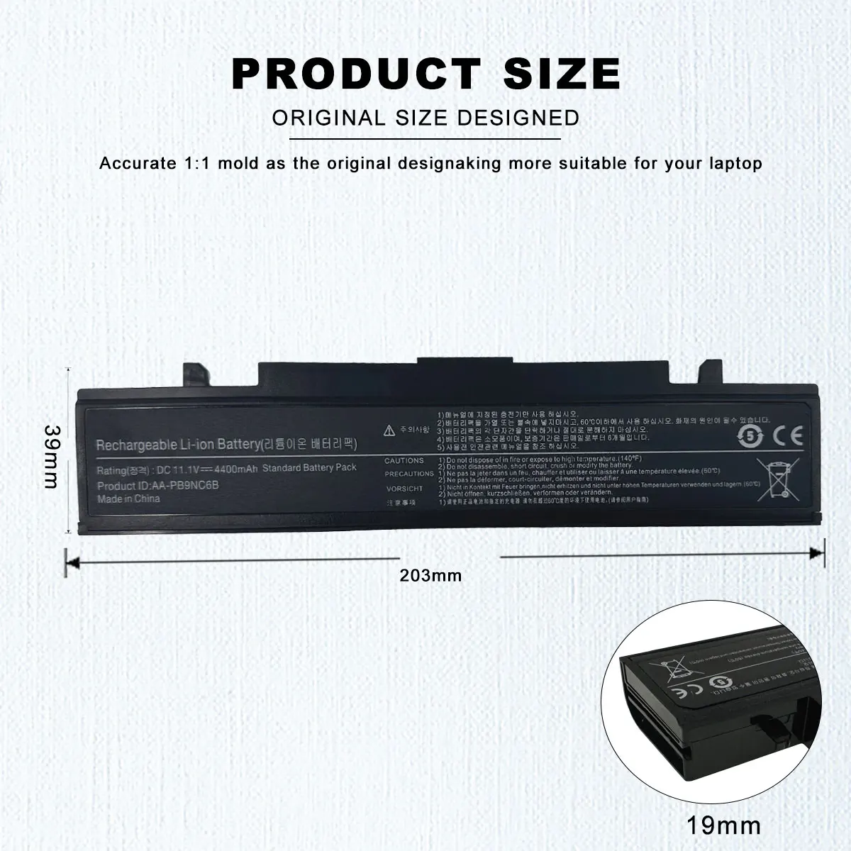 Imagem -04 - Bateria do Portátil Aa-pb9nc6b Pl9nc6w Np350v5c Np300v5a Np550p7c Rv508 R428 R528 R468 Samsung-aa-pb9nc6b