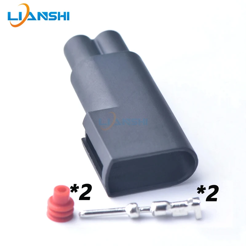 2Pin 2-1437712-5 5-1437710-6 Sealed ABS Sensor Connector Kit w/Terminals Plugs For Ford Volvo Land Rover Wheel Speed Harness Set