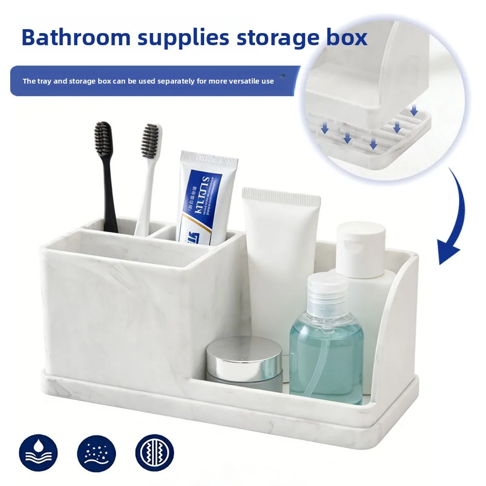 

Soft Silicone Toothbrush Stand with NonSlip Base Bathroom Countertop Organizer for Oral Care Essentials