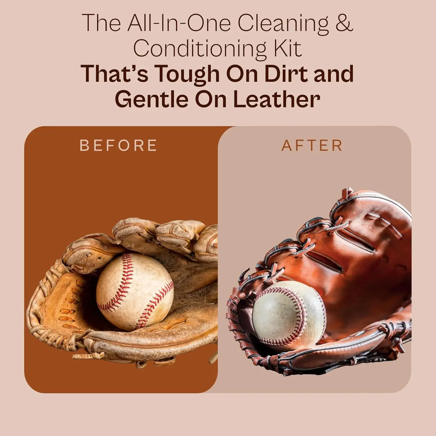 Professioneller Leder-Conditioner für Baseball-Softball-Handschuhe und Ganzleder-Sportausrüstung, Pflege- und Schutzmatte, Peterel De Sport – Detail 4