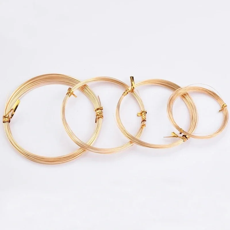 

0,25 мм-0,81 мм, 14-каратное золото, ювелирная проволока, полутвердая круглая бисерная проволока, не тускнеет, для изготовления ювелирных сережек своими руками