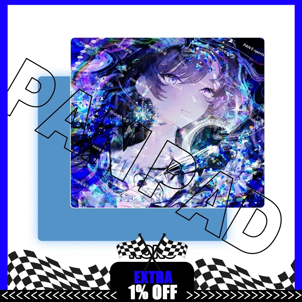 PAN Esports MITSUKI KOKU Glass Gaming Mousepad  FPS Both Control And Smooth Mouse Pad For VALORANT TTK CSGO PC Accessories Gifts