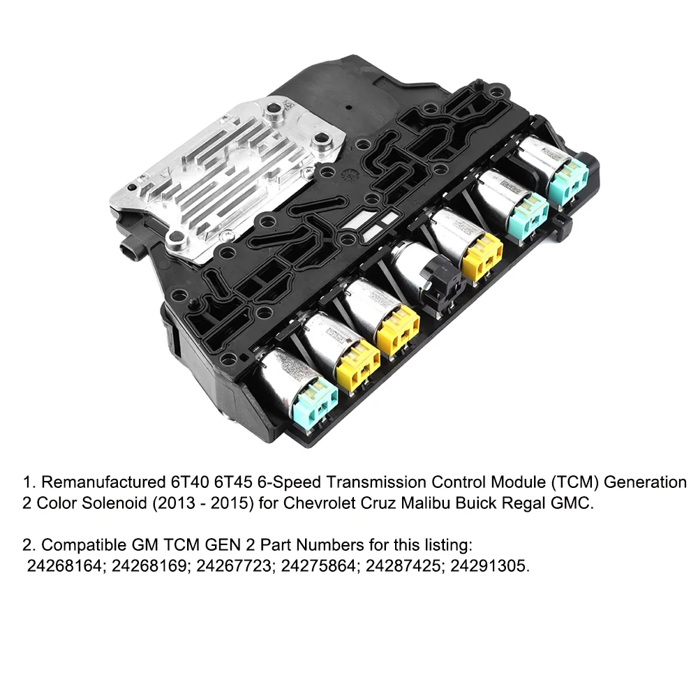 Transmission Control Module for Chevrolet Cruz Malibu Buick Regal GMC 24268164 24268169 24267723 24275864 24287425 24291305 TCM