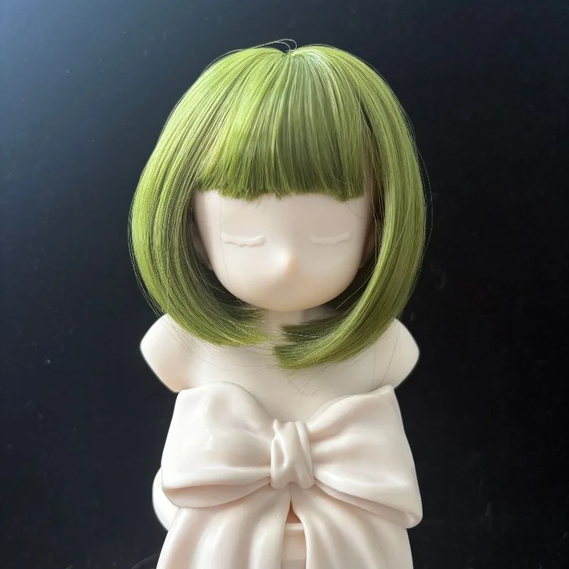 1/3&1/4&1/6 BJD Wig Accessories Short Bob Hairstyle, Neat Bangs BOBO Color DIY Dressing Doll Hair Cover Dress Up Toy