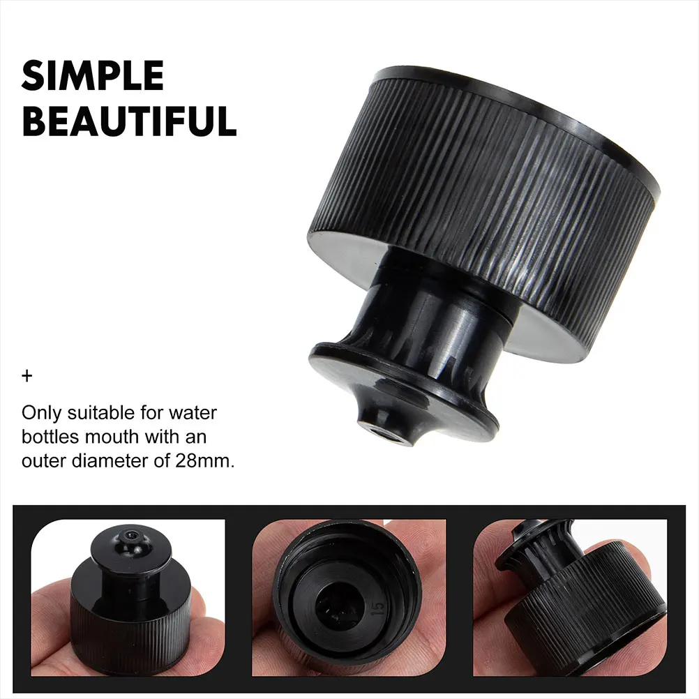 

10pcs Sports Bottle Replacement Caps Push Pull Leak-Proof Reusable Plastic Water Bottle Caps Portable Replaceable Lids For