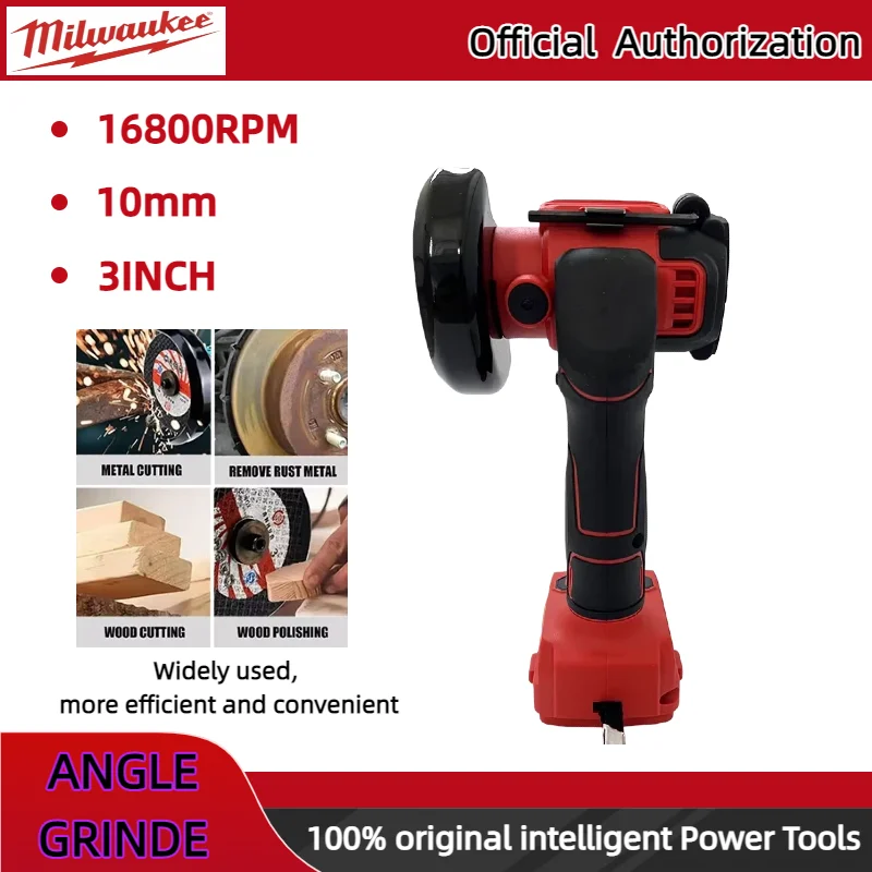 Milwaukee batterie Mini meuleuse d'angle sans fil meulage polisseuse électrique diamant meuleuse de coupe outils électriques pour 20V18V