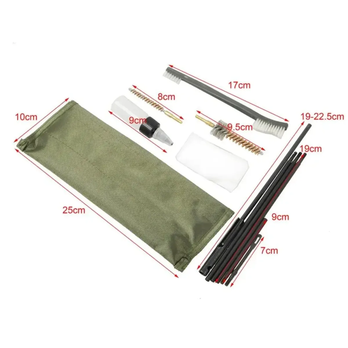 Tactical Brush Tool Cloth Cleaning Kit Universal Professional Cleaning Mat Set view 4